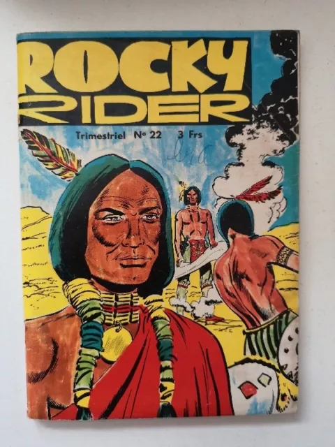 Rocky Rider / Numero 22 / Jeunesse & Vacavances 1976 / Bd Western Petit Format