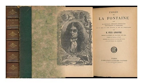 LA FONTAINE, JEAN DE Fables De La Fontaine Avec De Nouvelles Remarques