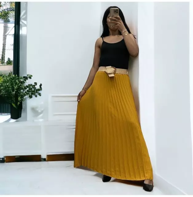 JUPE PLISSEE LONGUE Damassee Blanche Vintage Taille Unique Taille Elastiquee EUR 29 00 PicClick FR