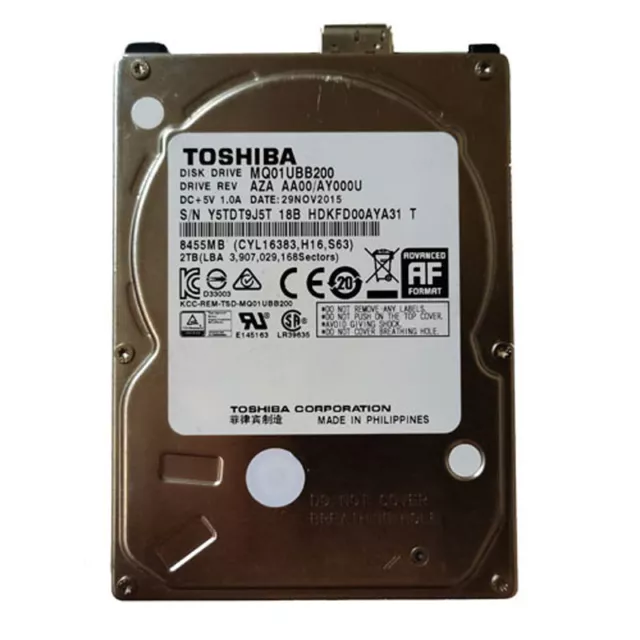 Toshiba 2TB MQ01UBB200 2.5" USB 3.0 Portable External HDD Hard Disk Drive