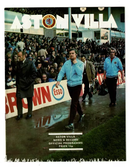 Aston Villa v Manchester City - 1976-77 First Division (May)  Football Programme