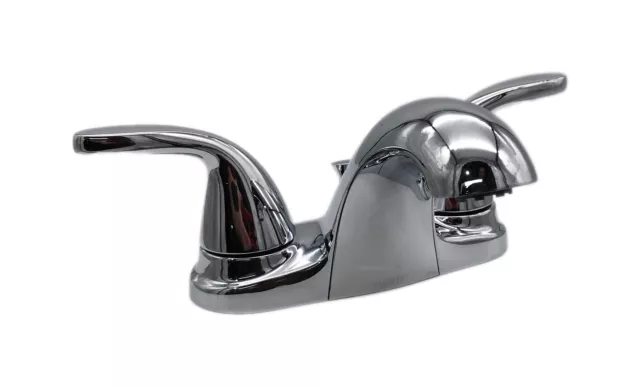 MOEN Adler 4 in. Centerset 2-Handle Low-Arc Bathroom Faucet in Chrome 84603