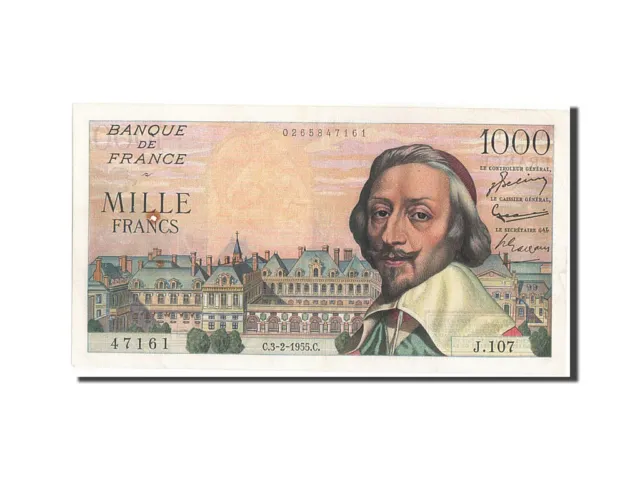 [#205212] Billet, France, 1000 Francs, 1 000 F 1953-1957 ''Richelieu'', 1955, 19