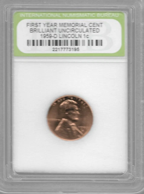 Rare Old USA Liberty 1959 Lincoln Penny Uncirculated US Collection Coin LOT:AA61