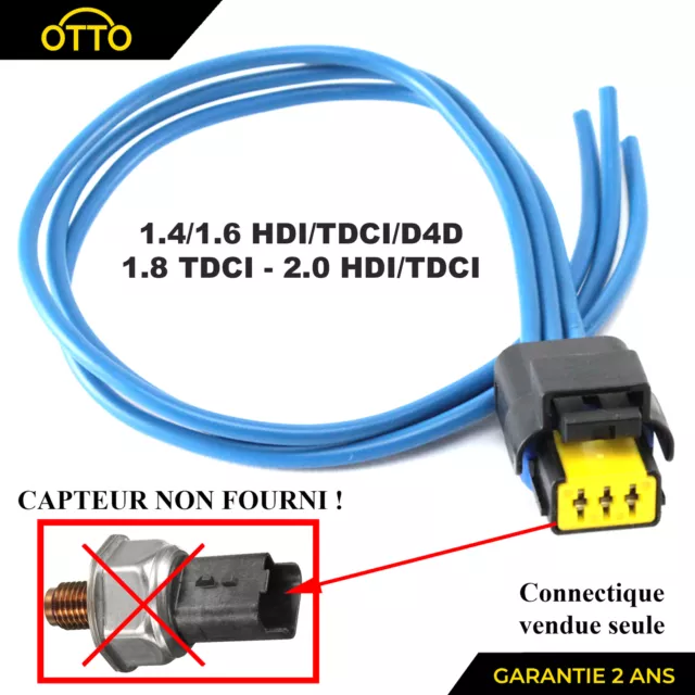 Kit Réparation Faisceau Capteur Pression Gasoil prévu 206 207 308 407 1,6 HDI