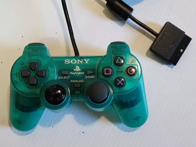 Official Sony PlayStation 2 PS2 DualShock Controller SCPH-10010 Emerald Green