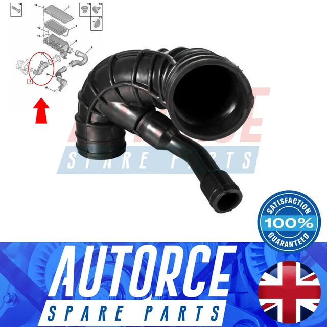 AIR INTAKE TURBO Hose Pipe For Ford Fiesta Mk5 Mk6 Fusion Toyota Aygo