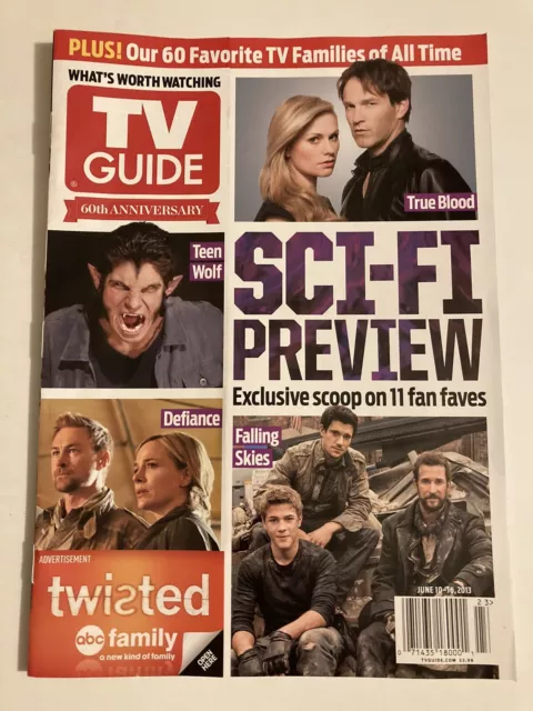 TV Guide Magazine June 10-16, 2013 True Blood Teen Wolf Defiance Falling Skies