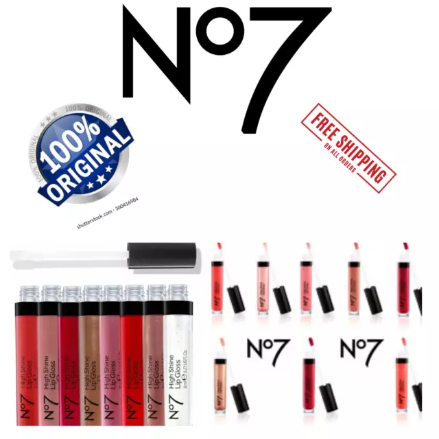 No7 High Shine Lip gloss 8ml Available In 11 Shades Pick Your Now