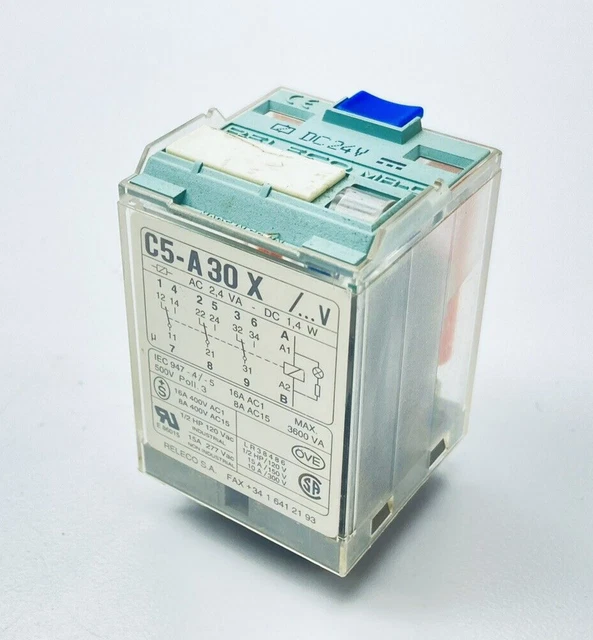 Releco Mr-C Plus C5-A 30 X Power Relay Dc24V