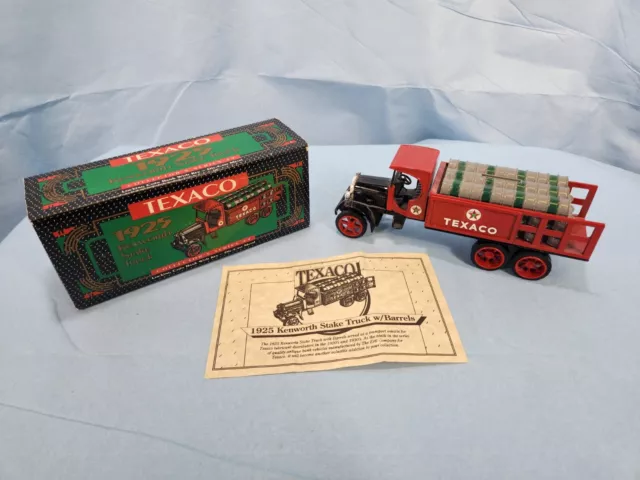 1992 Texaco Ertl Diecast Bank 1925 Kenworth Stake Truck Collector's Series #9 