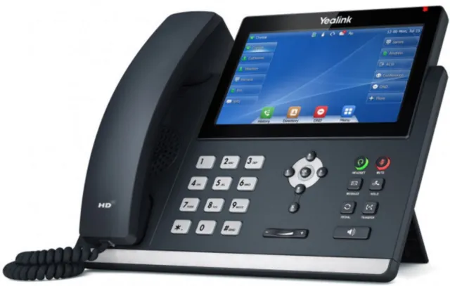 Yealink T48U 16 Line IP phone, 7' 800x480 pixel colour touch screen, Optima HD v