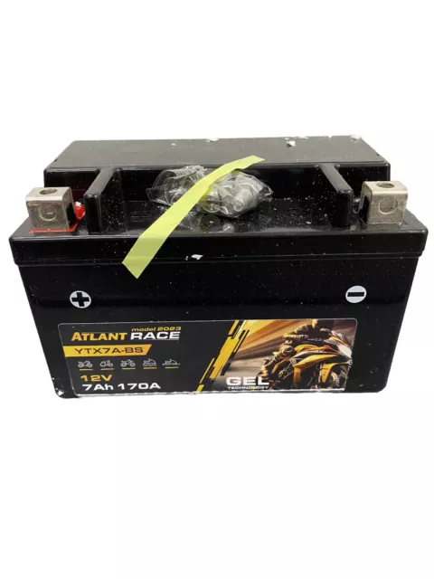ATLANT RACE YTX7A-BS GEL Motorradbatterie 12V 7Ah 170A/EN CTX7A-BS EUR  28,90 - PicClick DE
