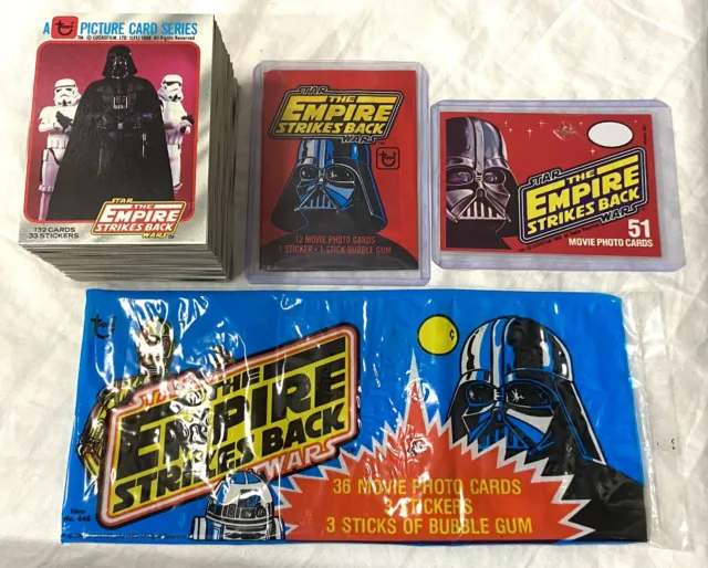 1980 Topps Star Wars Empire Strikes Back Series 1 Complete Card Set 1-132 Mint!