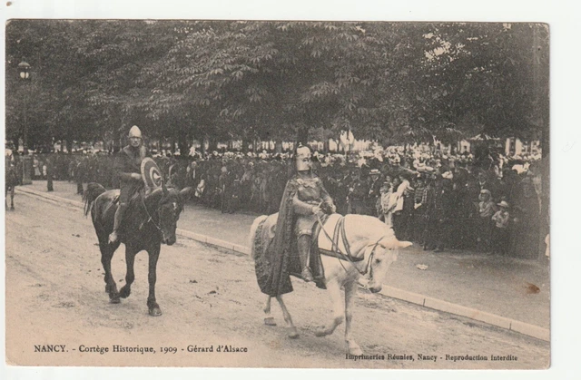 NANCY - CPA 54 - Cortège Historique 1909 - Gérard d' Alsace