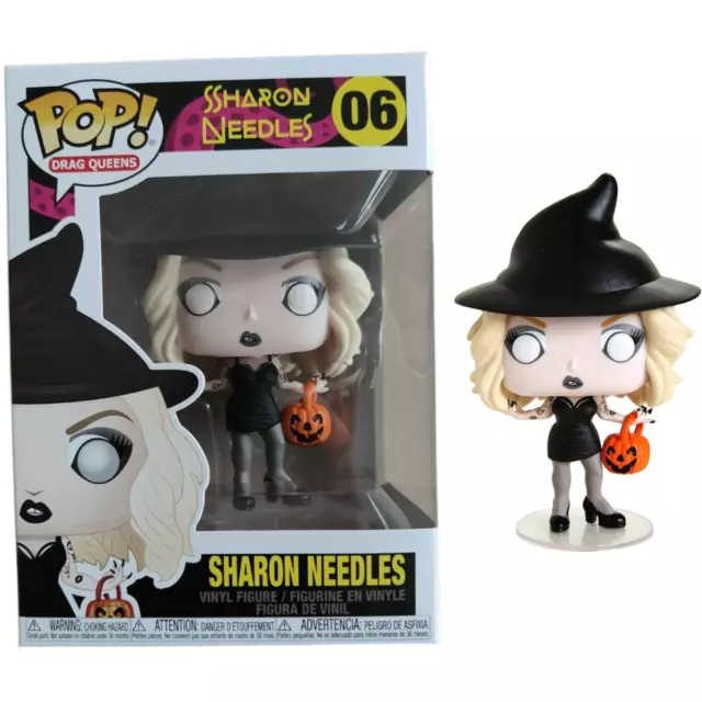 Funko POP! Drag Queens: Sharon Needles Vinyl-Figur – Sammlerfigur Mit Kürbis-Tasche & Spitzem Hut
