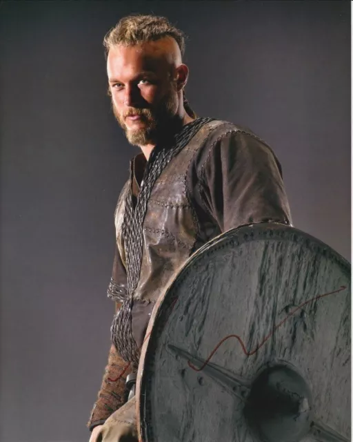 TRAVIS FIMMEL Signed Autographed VIKINGS RAGNAR LOTHBROK Photo