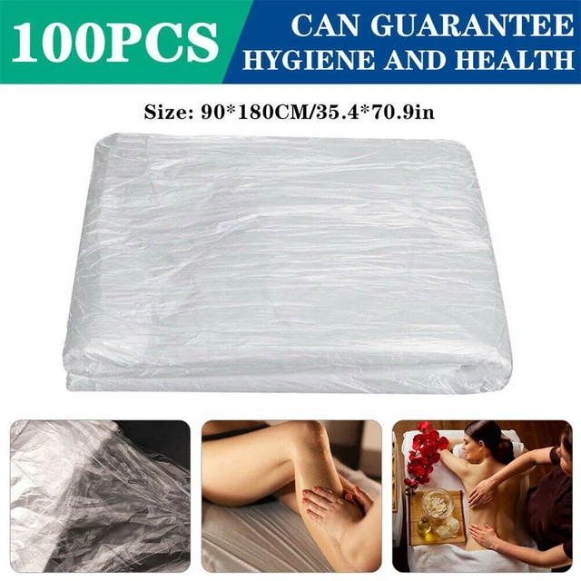Sábanas de plástico para salón de belleza SPA colcha película para cama cubierta para sofá