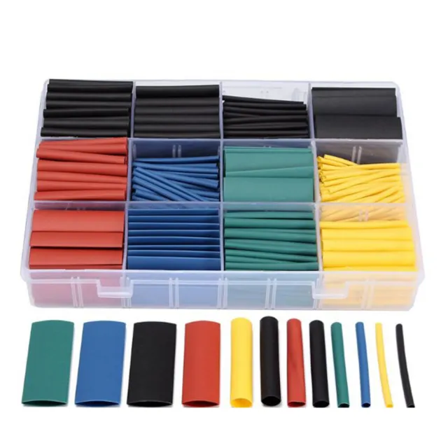 530pcs Insulated Sleeve Portable Assorted Pack Wire Cable Assortment Electronic 2