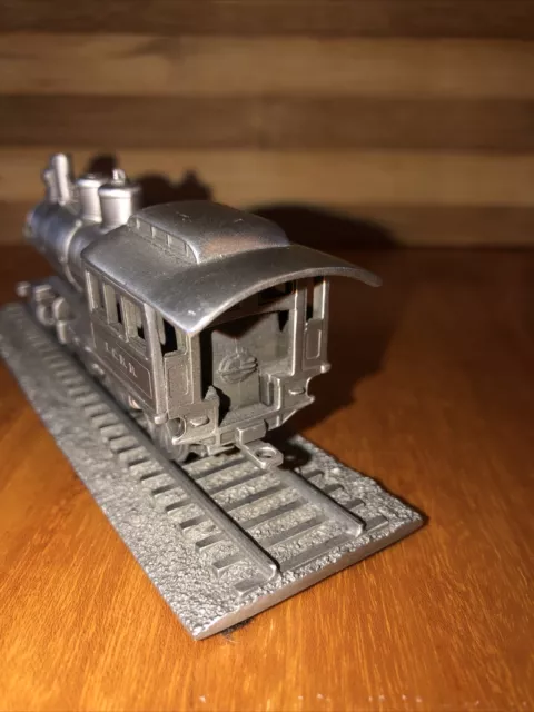 Accurate 1:101 Scale Pewter Model Of Cannonball 382 Train Engine And Track Exc! 3