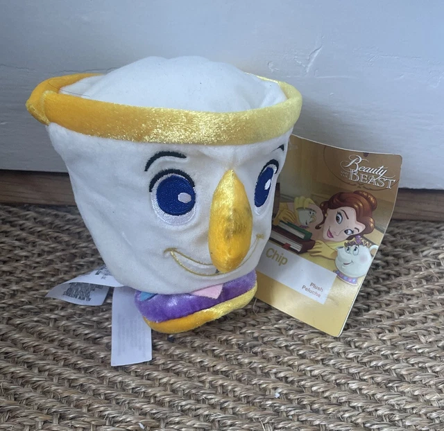 DISNEY STORE BEAUTY and the Beast Chip Tea Cup Soft Plush Toy BNWT £8.