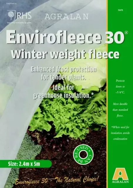 Envirofleece Winter Garden Fleece Frost Protection Weight Fleece 2.4 x 5M 30G