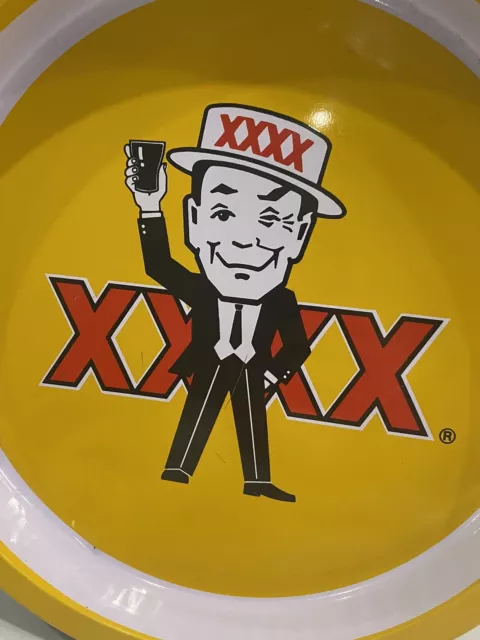 XXXX Vintage Beer Tin Serving Tray - Man Cave - Bar Sign - Free Post - VGC 3