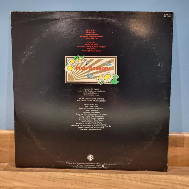The Four Seasons - Who Loves You LP Album Vinyl UK 1975 Warner Bros - VG+/VG 2