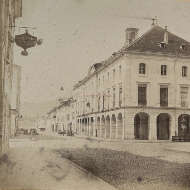 Tirage Photo Argentique Vintage - Alsace, Ville à Identifier - Environ 1905 - Format 9x12 Cm