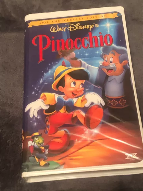 VHS 18679 Original Walt Disney's Pinocchio 60th Anniversary Edition