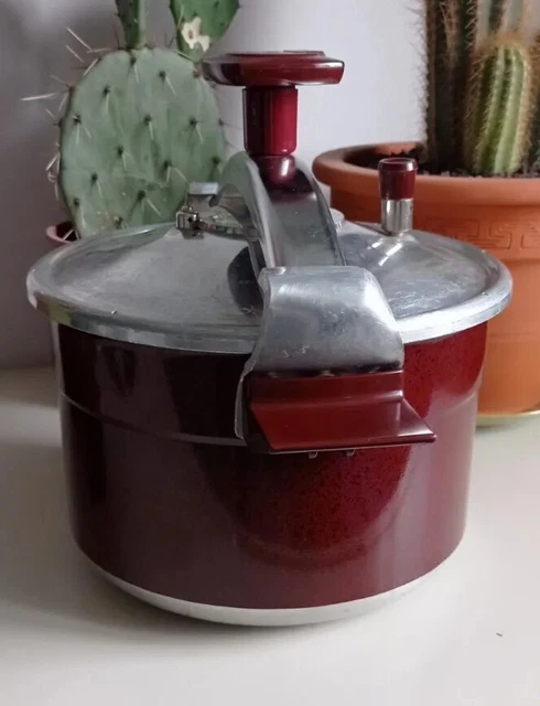 Vintage cocotte minute seb Aluminium Orange /Marron 8L Série