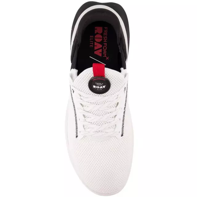 NEW BALANCE MENS FreshFoam Roav Elite White Running & Training Shoes ...