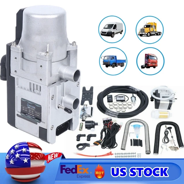 5KW 12V Diesel Water Heater Kit For RV Cars Heat Conduction Coolant Heating