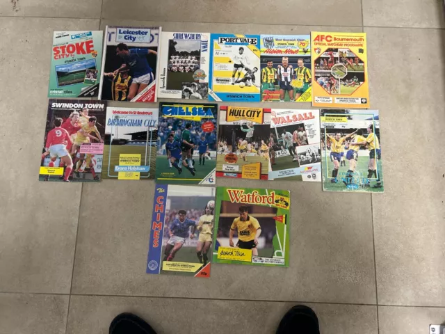 14 Ipswich Town Away Programmes 1988-89 Job Lot Good Condition