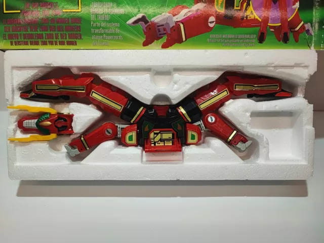 Mighty Morphin POWER RANGERS Red Dragon Thunderzord verpackt Sehr guter Zustand beschädigt 1993 2