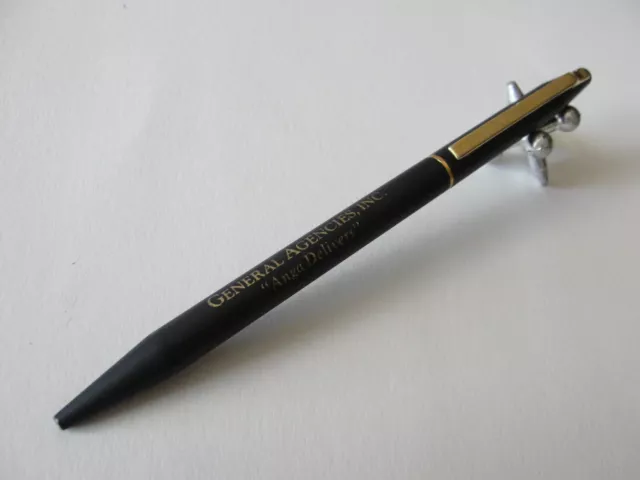 Vintage Chromatic Matte Black Gold Trim Ballpoint - American National