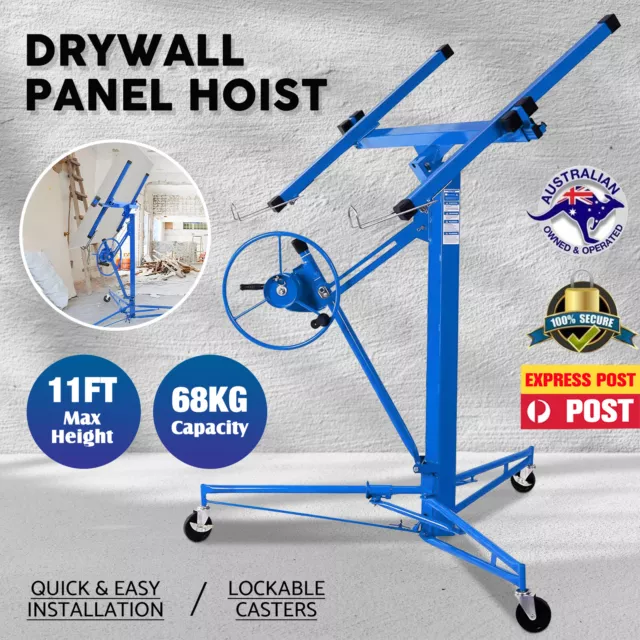 Drywall Panel Lifter 11ft 68kg Plasterboard Sheet Plaster Board Hoist