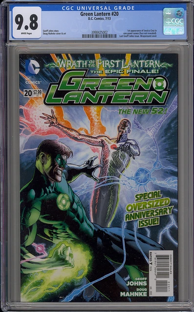 Cgc 9.8 Green Lantern #20 Jessica Cruz 1St Appearance 2013 White Pages