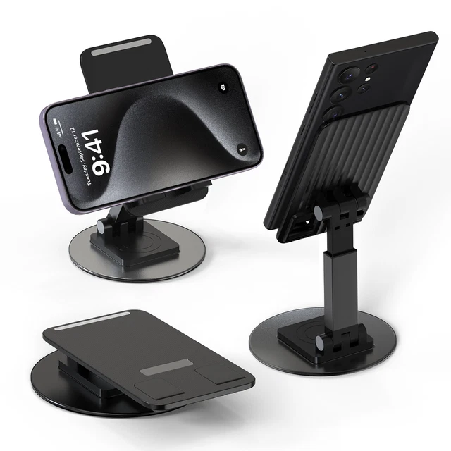 Universal Alumium Desktop Phone Tablet Holder Stand For iPad Pro iPhone Samsung