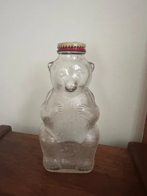 Vintage 1950's Snow Crest bear bottle coin bank 7 in
