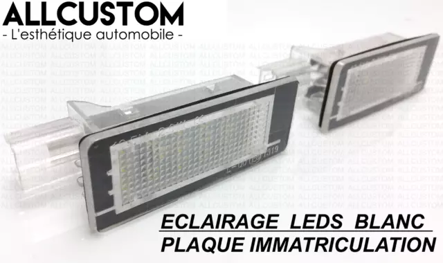 MODULE LED ECLAIRAGE BLANC PLAQUE IMMATRICULATION AMPOULES pour RENAULT SCENIC 3