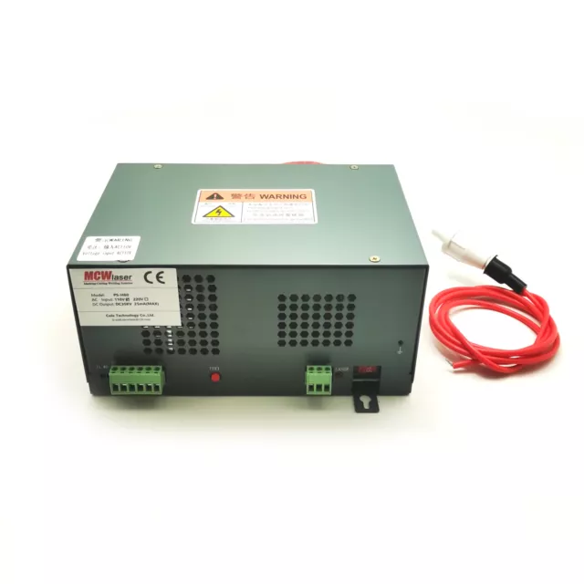 MCWlaser 60W CO2 Laser Power Supply 220V for 60W CO2 Tube & 40W 50W 60W Engraver