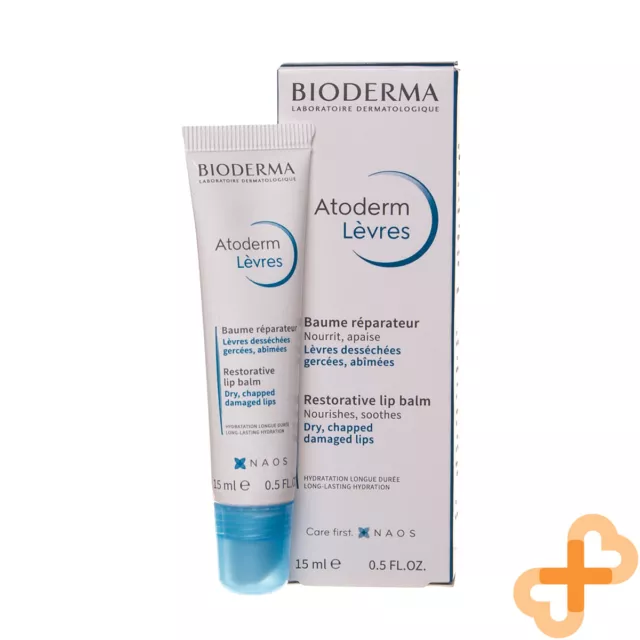 Bioderma Atoderm Restorative Lip Balm 15ml Dry Damaged Lips Regenerate Hydrate