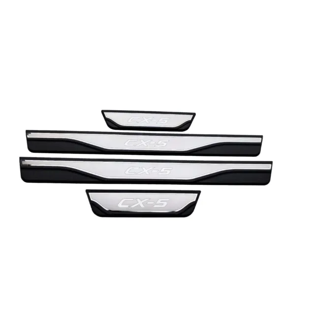 For Mazda CX-5 CX5 2023 Accessories Door Sill Protector Scuff Plate Trim Cover