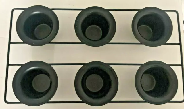 PANAKERS EDGE Negro POPOVER YORKSHIRE PUDDING Muffin Horneadora 6 Secciones Tazas 1