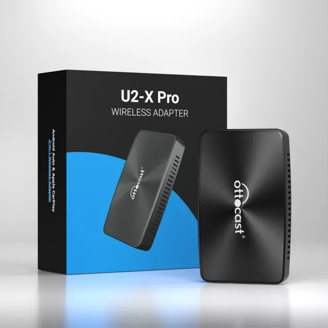 Adaptador Ottocast U2-X Pro 2 en 1 inalámbrico Android Auto/CarPlay para CarPlay con cable