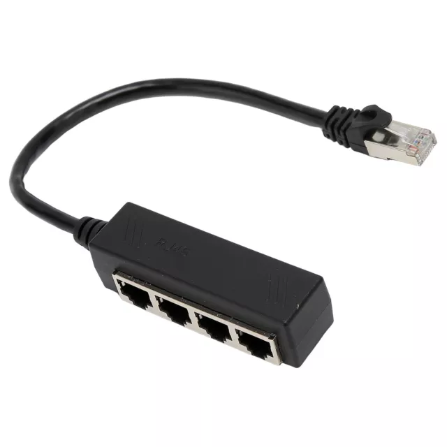Ethernet Splitter 1 To 4 RJ45 LAN Port Internet Cable Adapter Connector CAT5 6 7