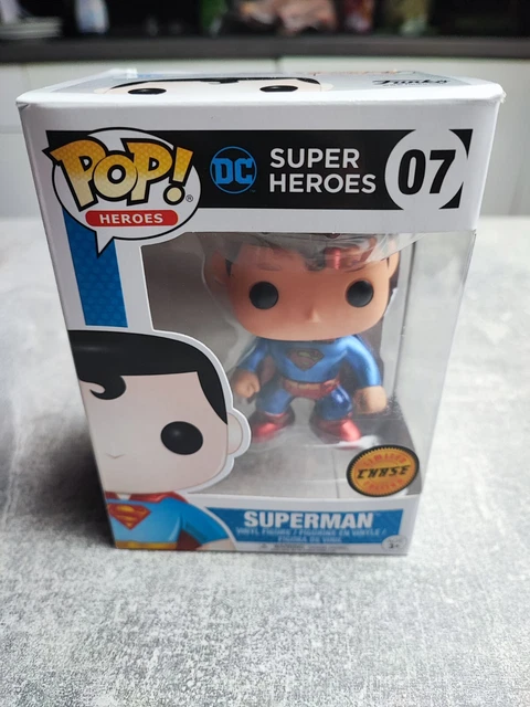 Funko Pop! Superman 07 metallic Chase DC Super Heroes! FUNKO POP !Sammlung TOP