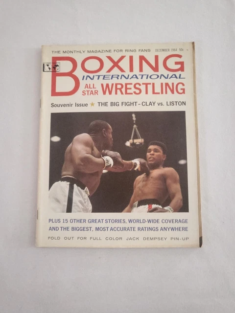 Magazine The Ring Décembre 1952 - Couverture Rocky Marciano & Jack Dempsey - Édition Originale Vintage