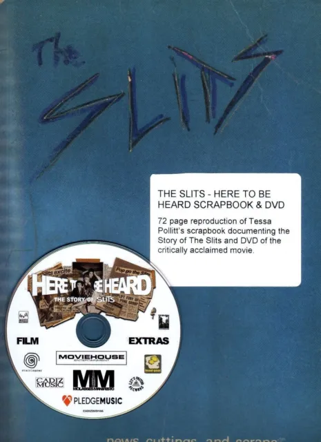 The Slits : Here To Be Heard  - The LTD Scrapbook Edition, inc's DVD -  NEW
